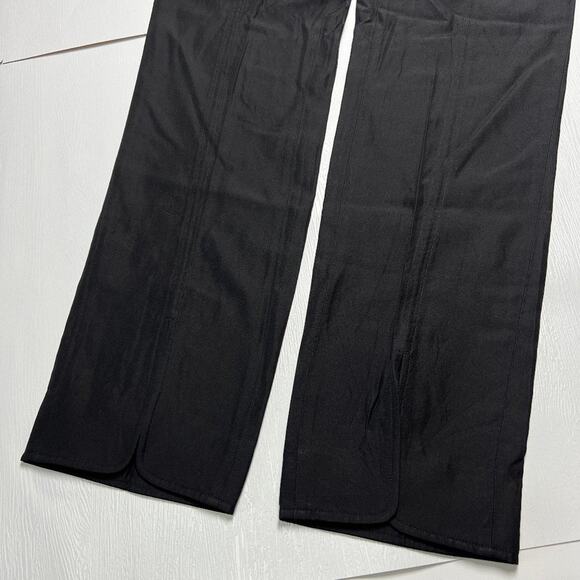 Gay Giano Silk Pants SIZE EU 40 US 28 Black Lightweight Drawstring Trouser - Picture 6 of 7
